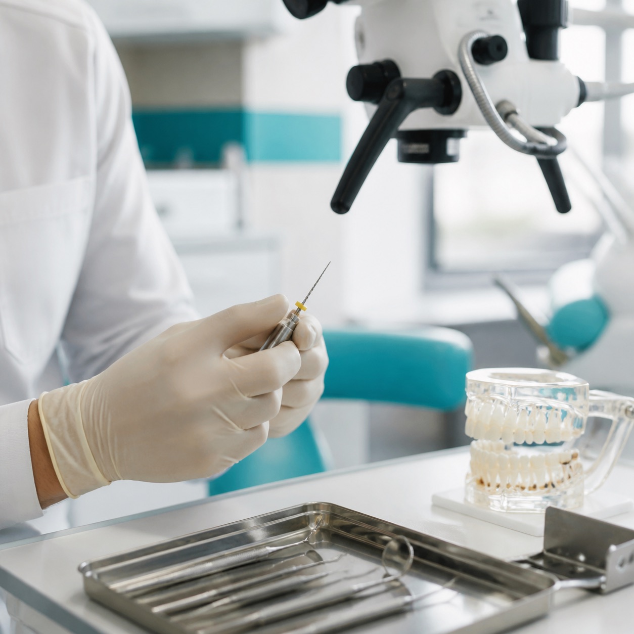Strumentario endodontico in ambiente clinico sterile